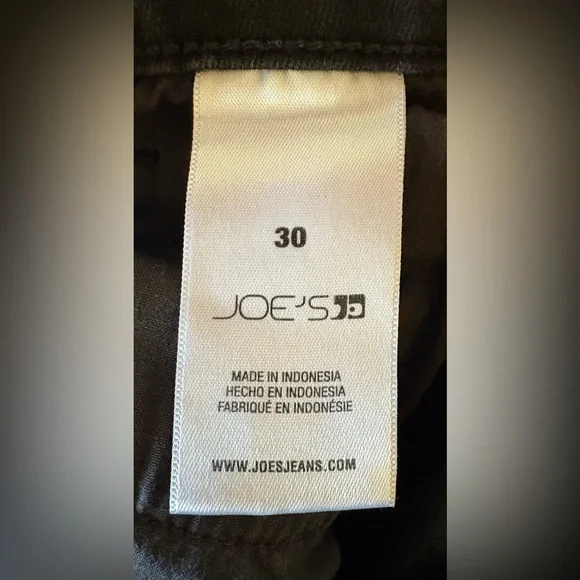 Joe’s Jeans Size 30 Skinny Black Denim - Picture 7 of 8